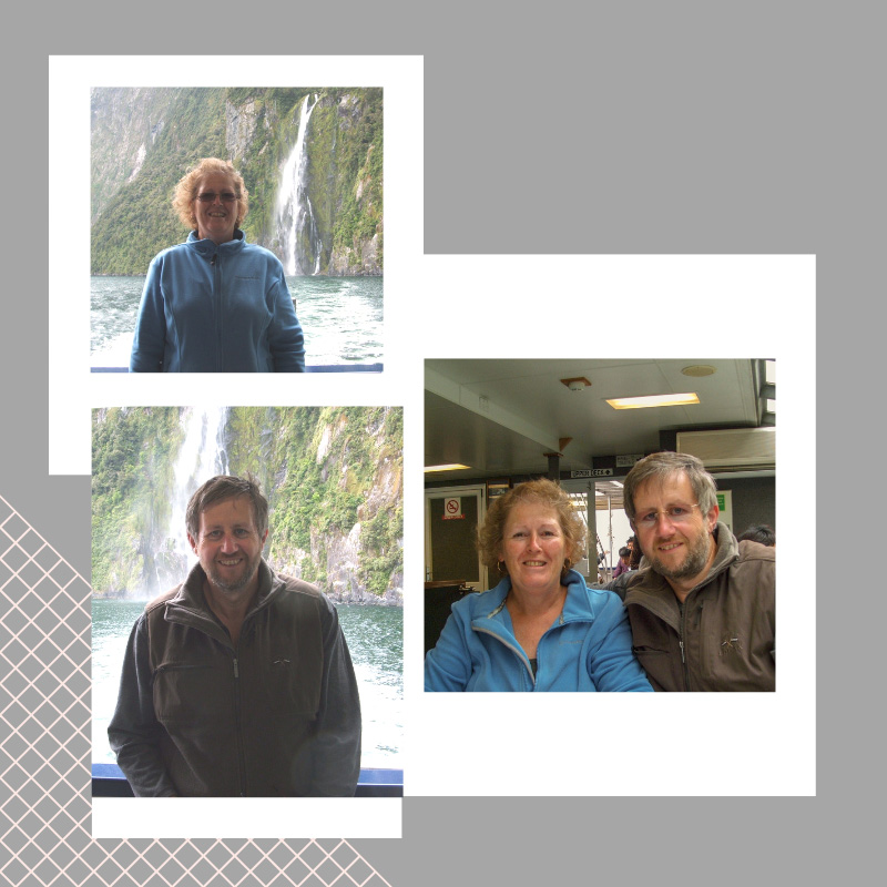 Us on the Milford Cruise boat