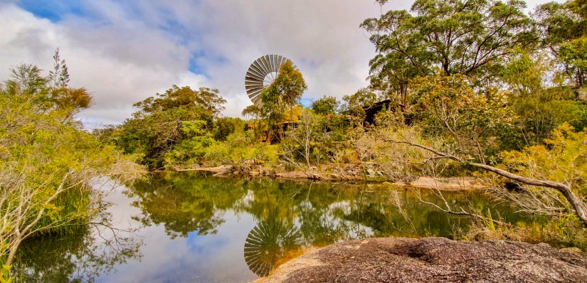 The windmill and river